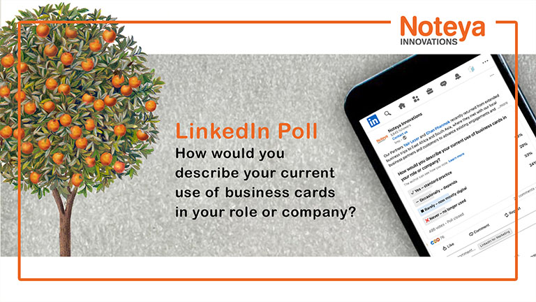 How would you describe your current use of business cards in your role or company?